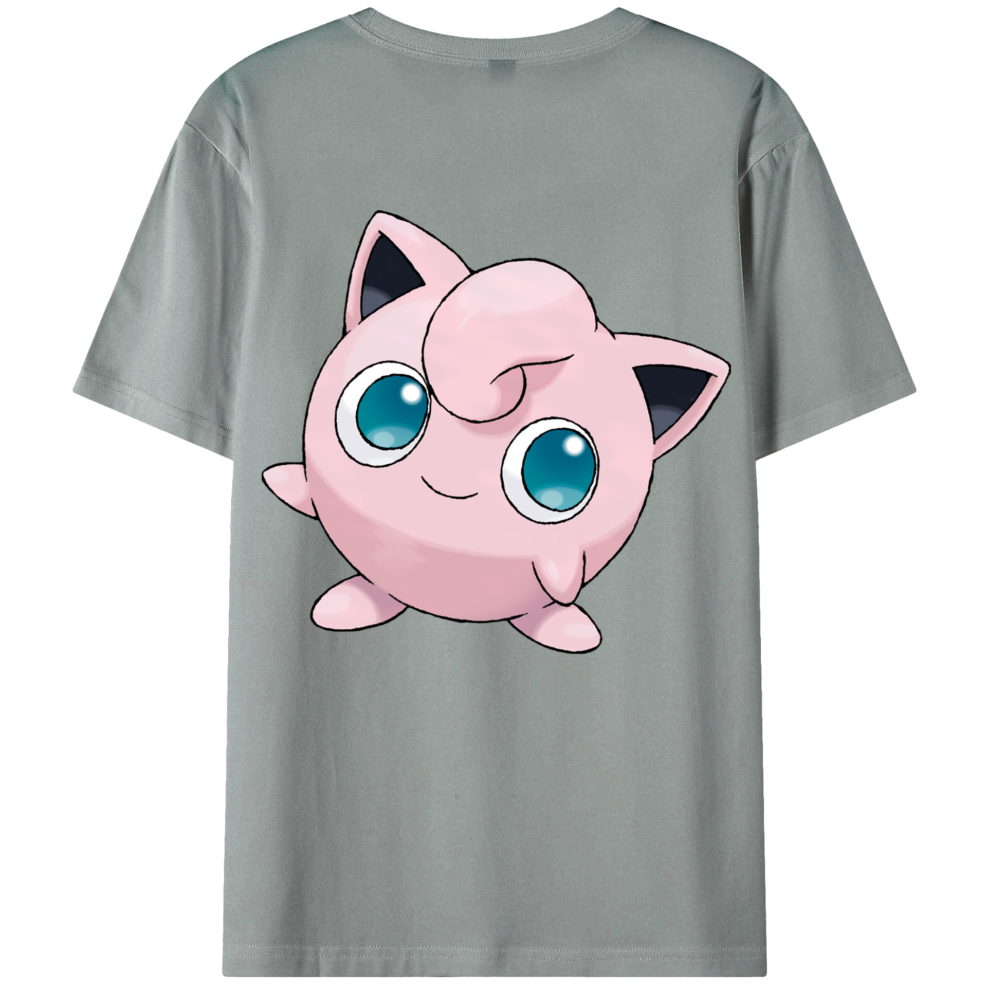（画像用） ポケットモンスター Pokémon 綿100％ メンズ半袖Tシャツ（バックプリント） 通気性